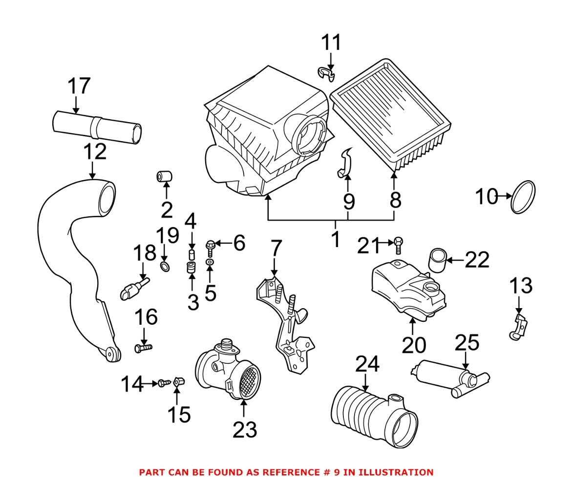 BMW Airbox Clip (42mm) 13711716113